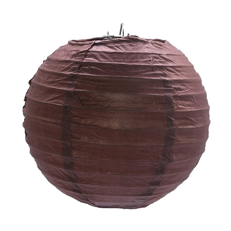 Lanterne chinoise marron