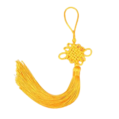 Porte-bonheur Chinois Nœud jaune