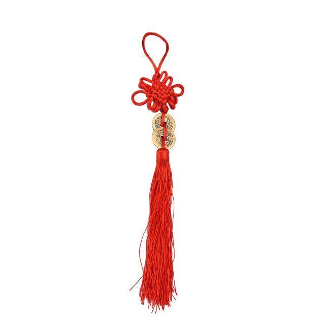Porte-bonheur Chinois Noeud Traditionnel deux pièces