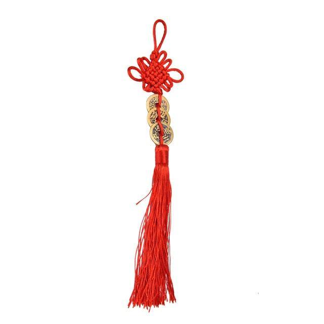 Porte-bonheur Chinois Noeud Traditionnel trois pièces