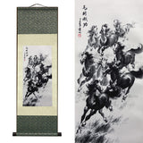 Tableau Chinois Chevaux