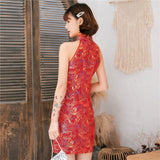 Robe Chinoise <br/> Rouge Sans Manche