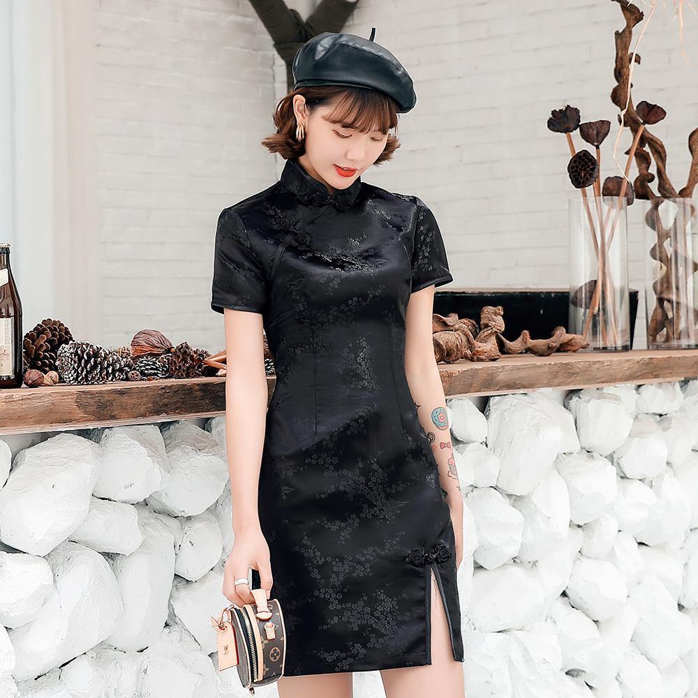Robe Chinoise Noir