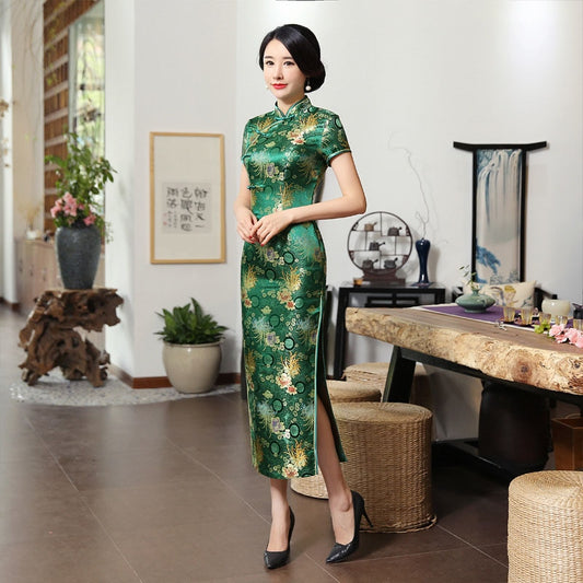 Robe Chinoise Verte