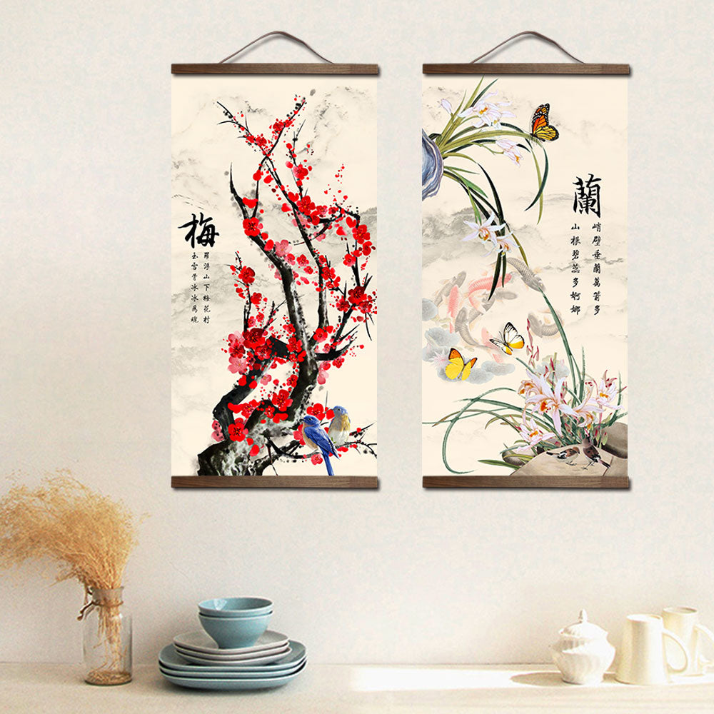 Tableau Chinois Rouge