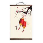 tableau chinois lanterne rouge