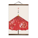 Tableau Chinois ombrelle rouge