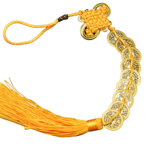 Porte-bonheur Chinois Nœud Jaune
