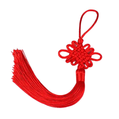 Porte-bonheur Chinois Nœud rouge