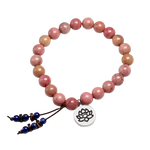 bracelet chinois perles roses