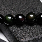 Bracelet Chinois Obsidienne zoom sur perle