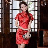 Robe chinois traditionnelle rouge