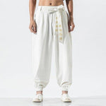 Pantalon Chinois Kung Fu blanc