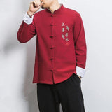 Veste Chinoise Tang rouge