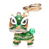 porte clés dragon traditionnel vert