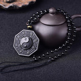 Collier Chinois Obsidienne réglable