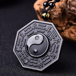Collier Chinois Obsidienne yin et yang
